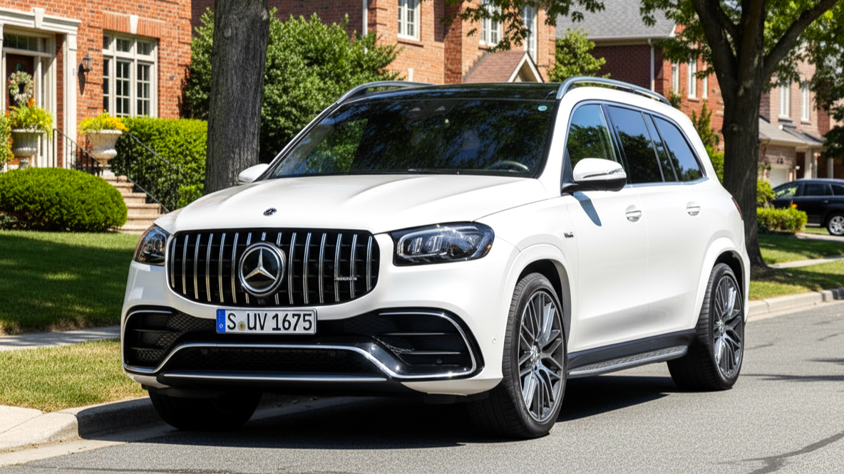 Mercedes–Benz GLS белого цвета