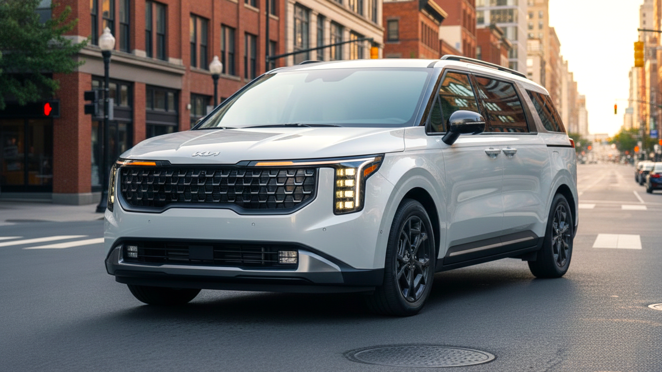 Kia Carnival white colour