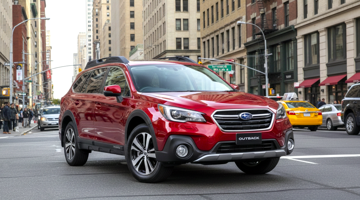 Subaru Outback red colour