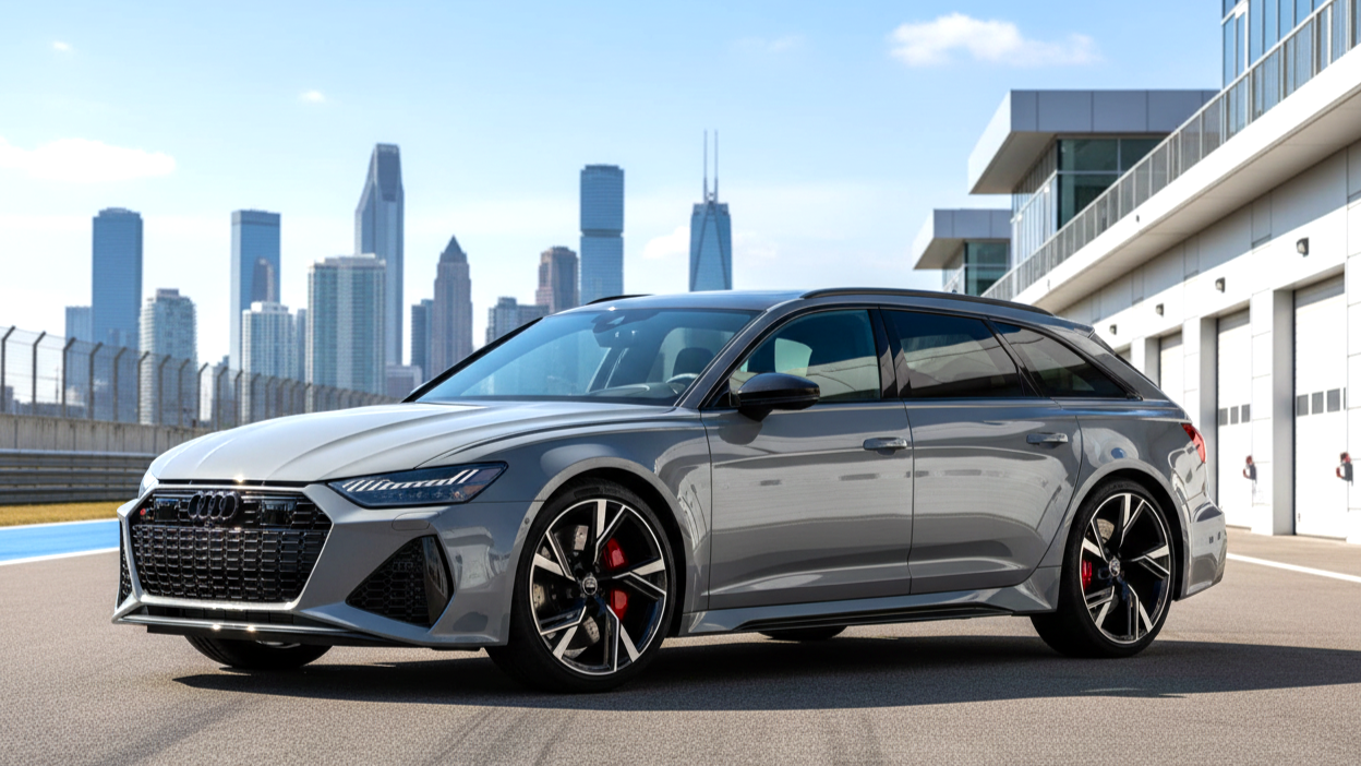 Audi RS6 Avant silver colour