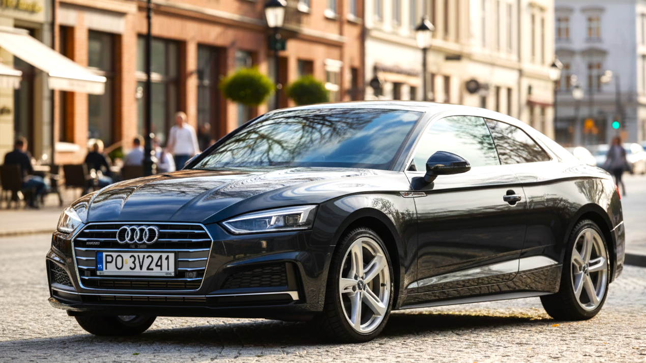 Audi coupe black colour