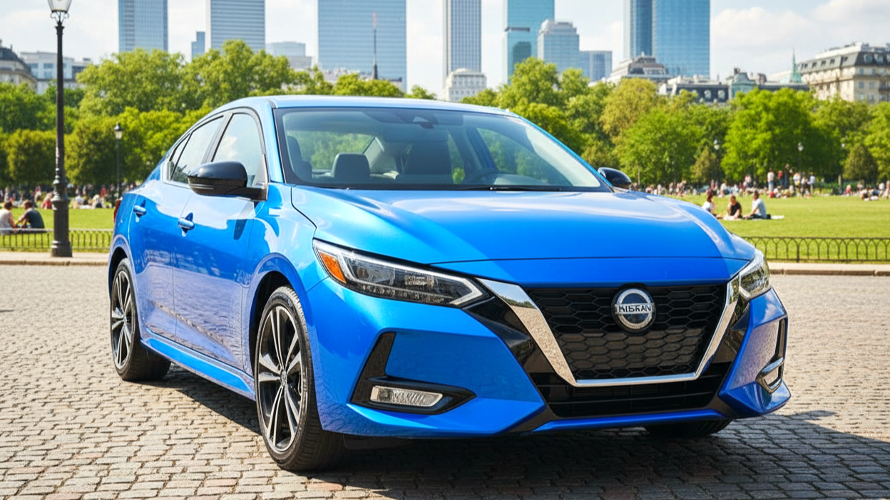 Nissan Sentra blue colour