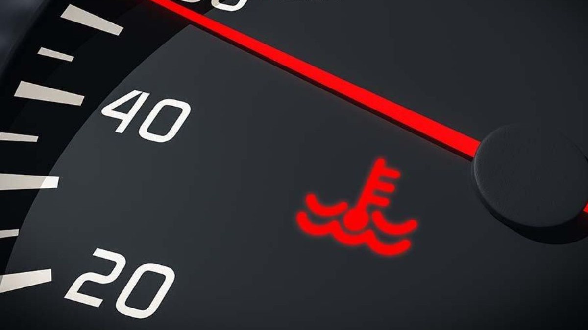 Engine temperature symbol