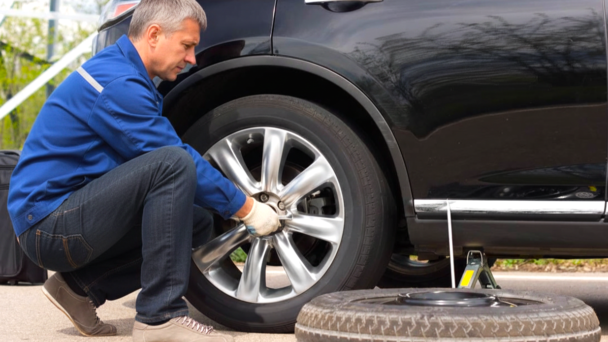 Замена колеса