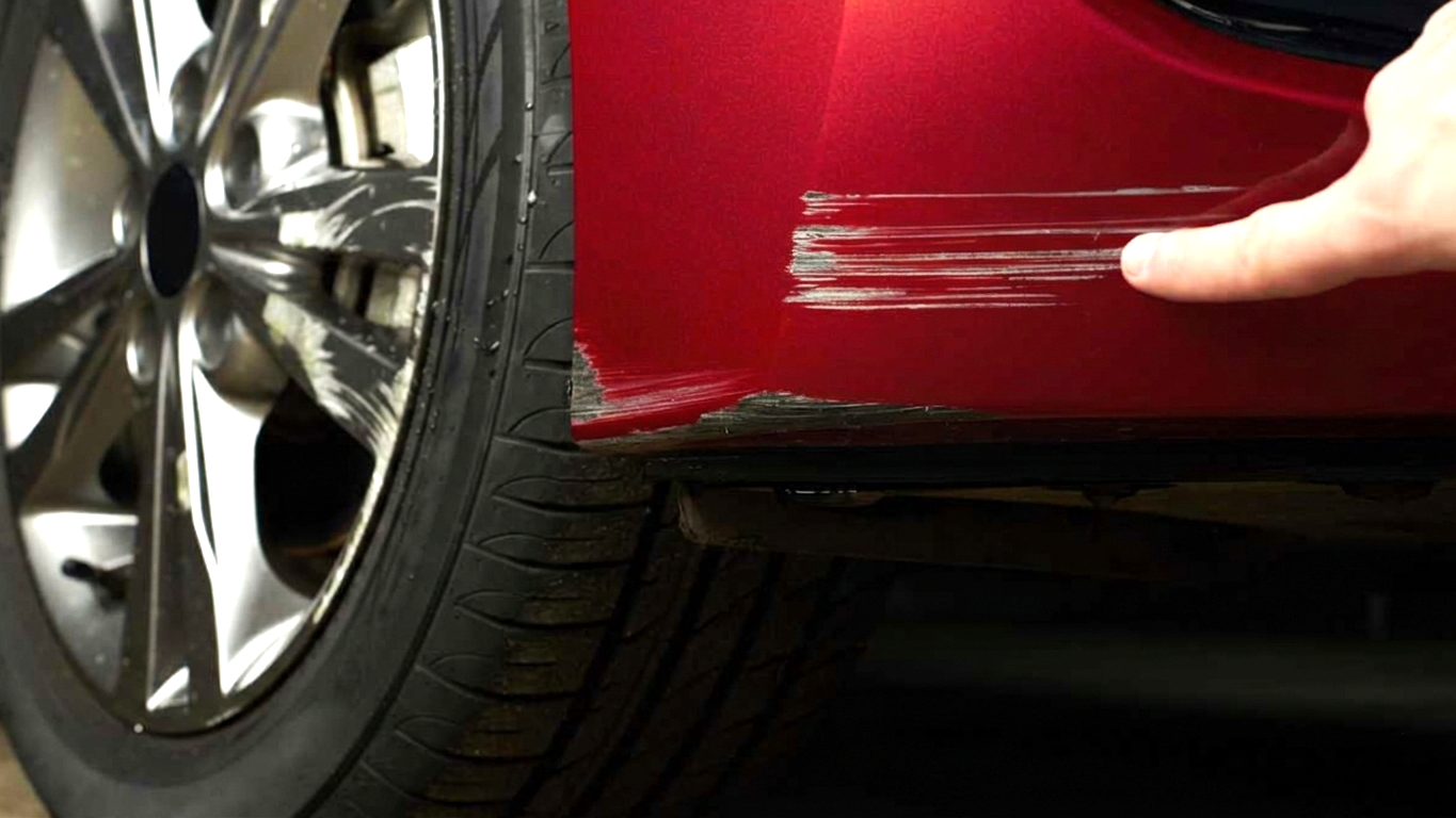 Repairing deep scratches from car paint