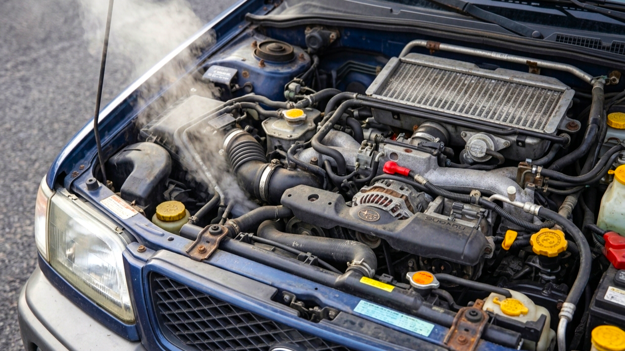 Car engine overheating