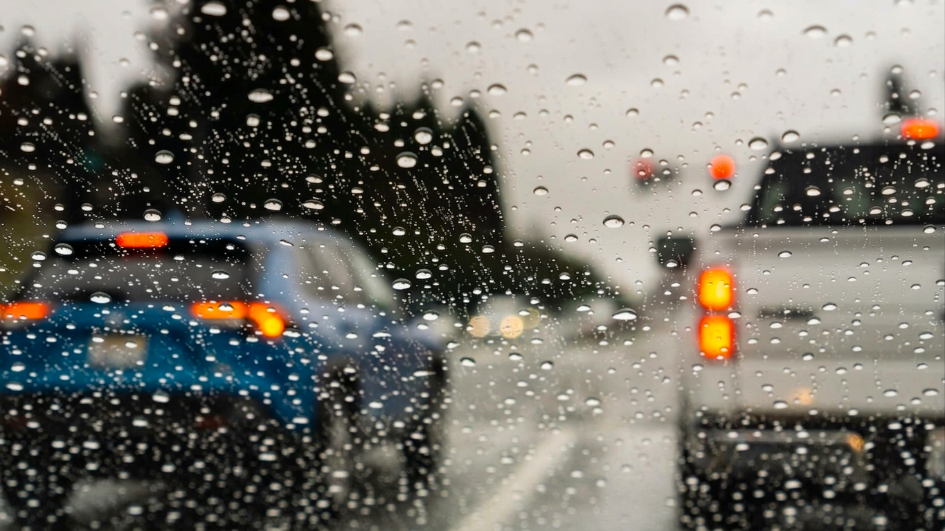 Driving under the rain