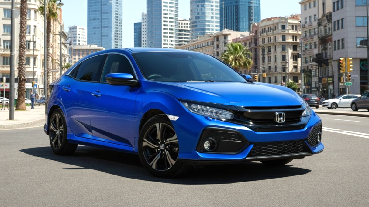 Honda Civic blue colour