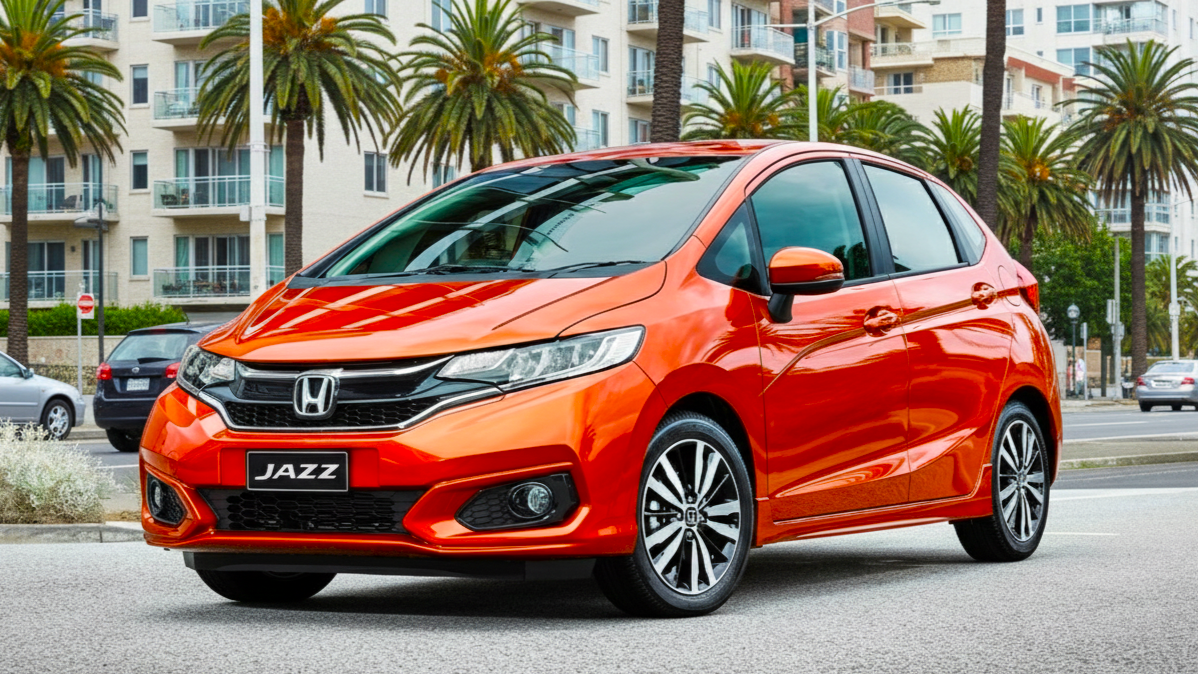 Honda Jazz оранжевого цвета