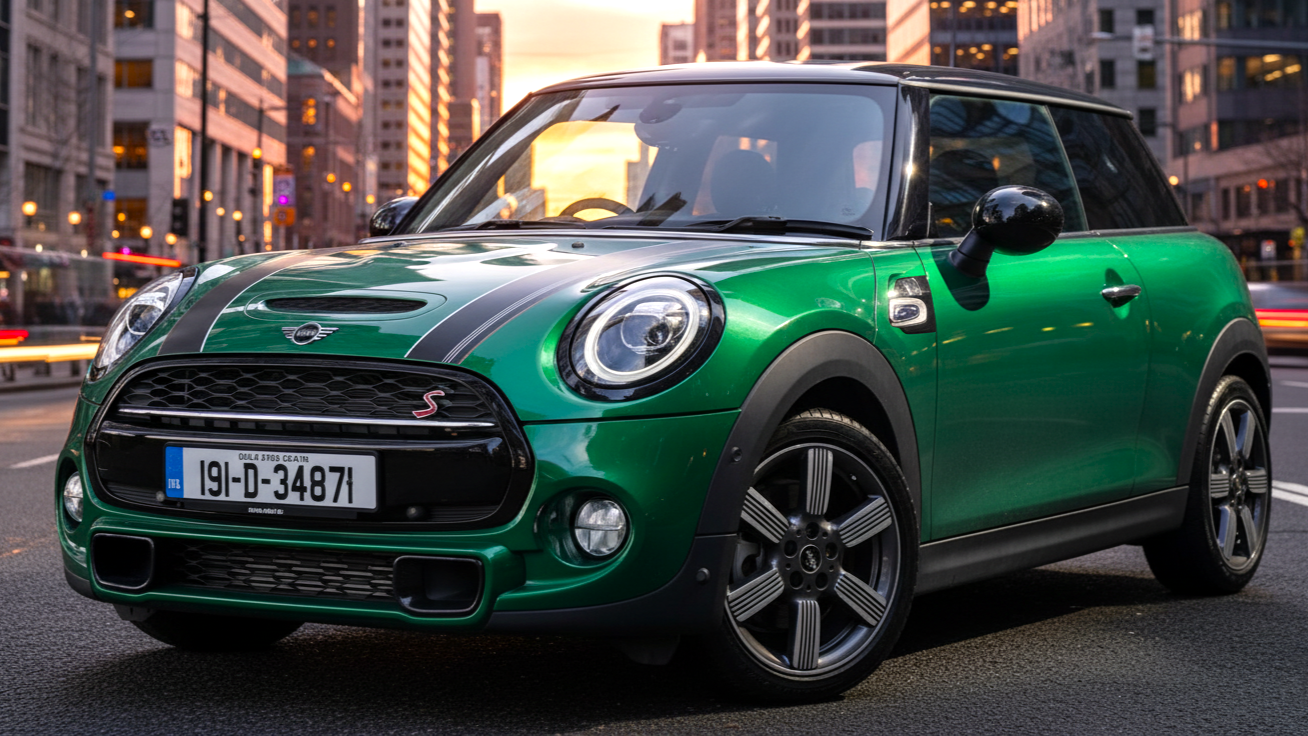 Mini Cooper green colour
