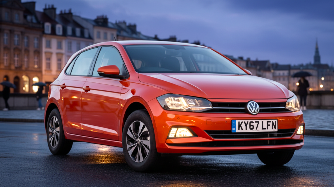 Volkswagen Polo red colour