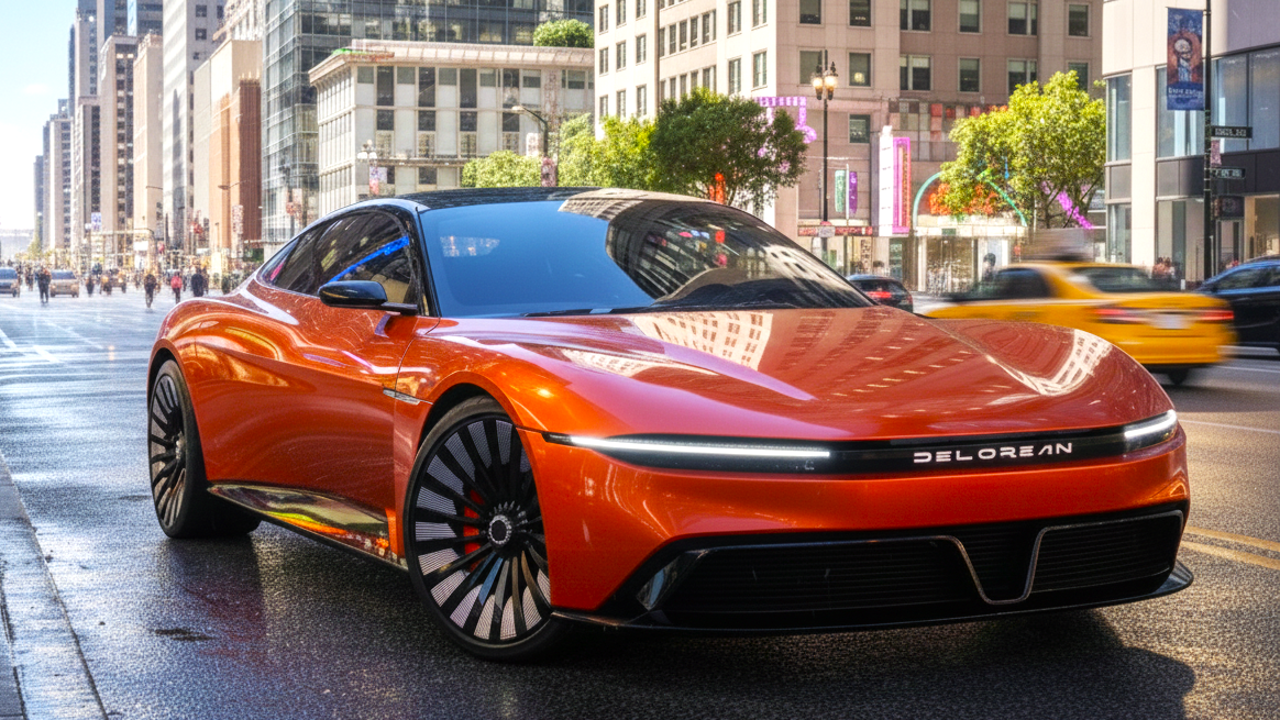 DeLorean orange colour