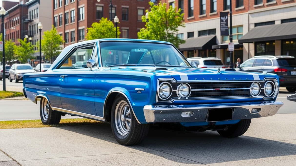 Plymouth blue colour