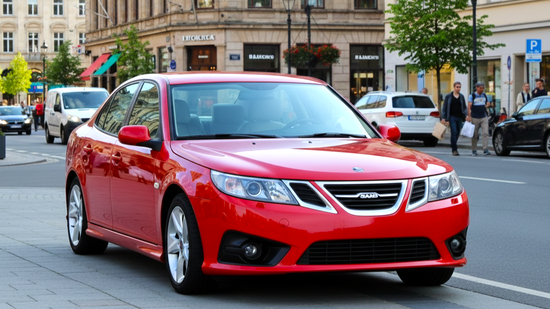 Saab red colour