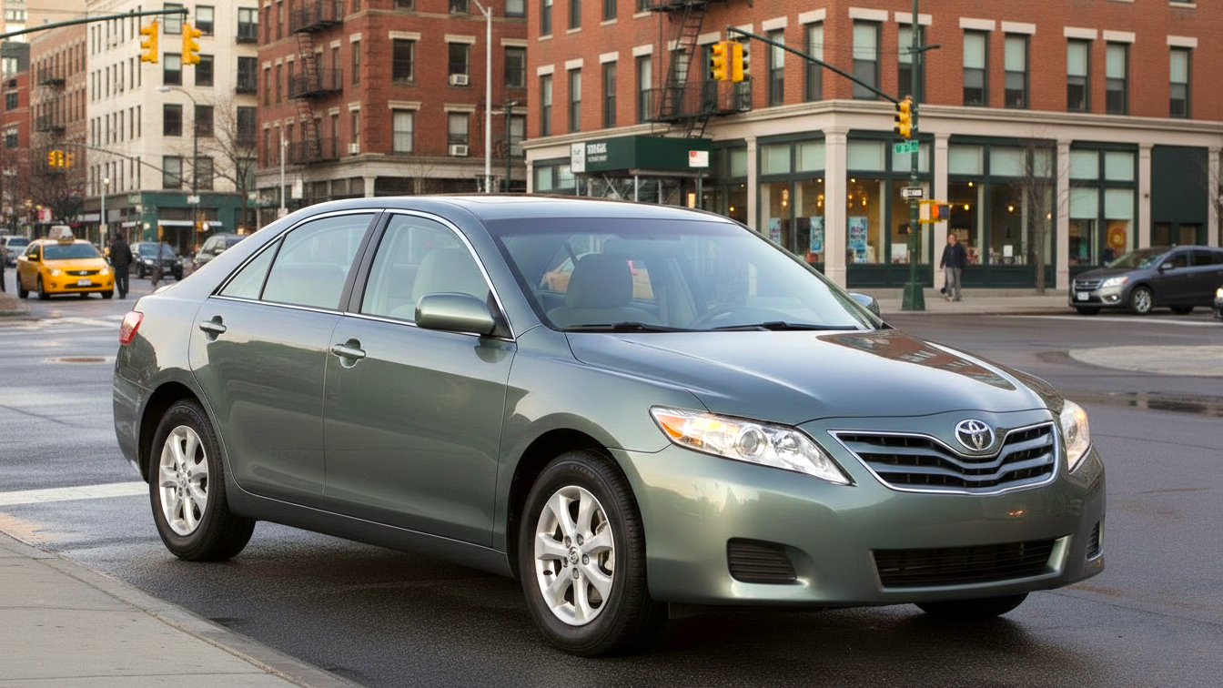 Toyota Camry (Generation XV40, 2006–2011) зеленого цвета