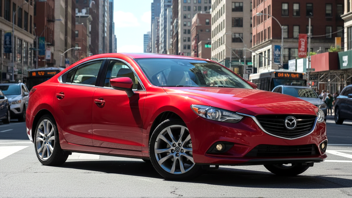 Mazda6 (Generation GJ, 2013–2017) красного цвета