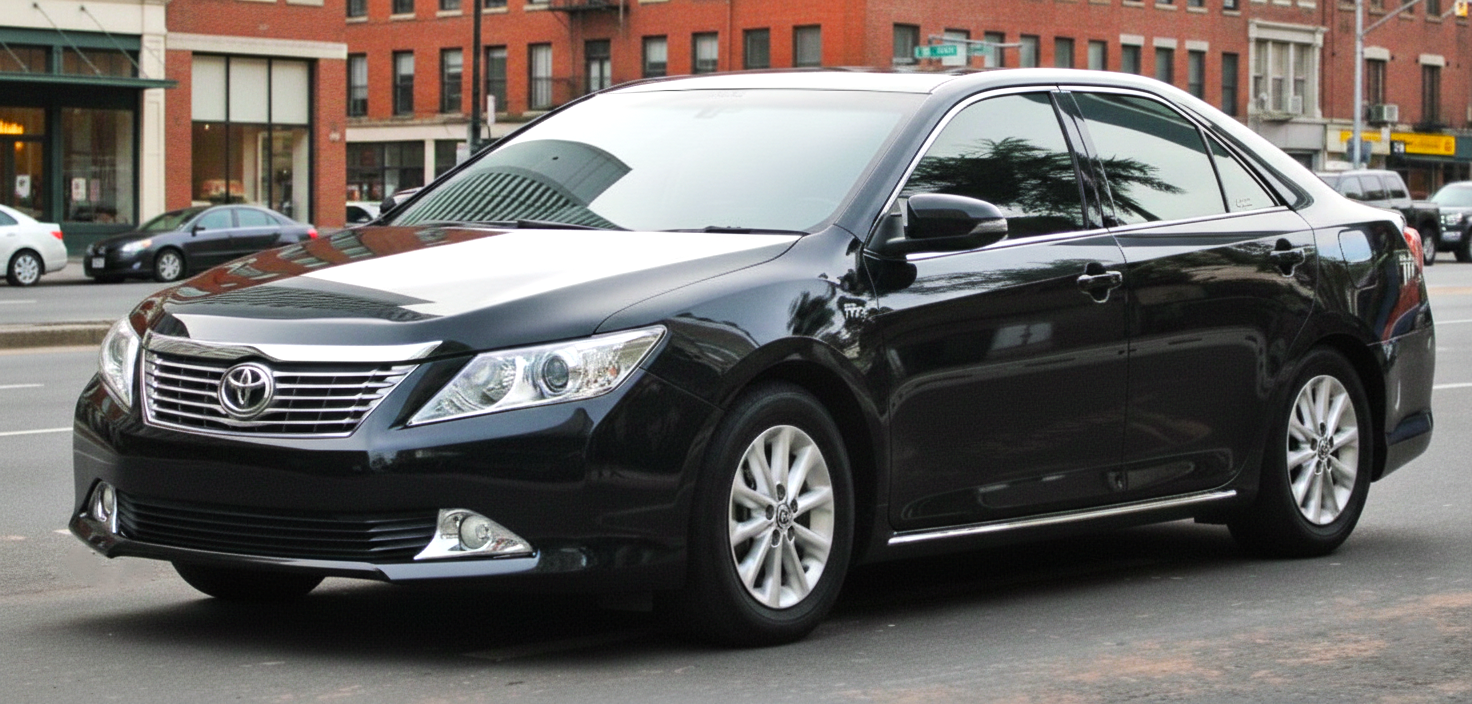 Toyota Camry (Generation XV50 черного цвета