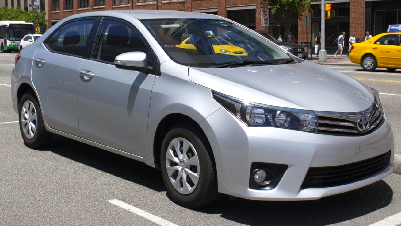 Toyota Corolla (Generation E170, 2013–2019) серебристого цвета