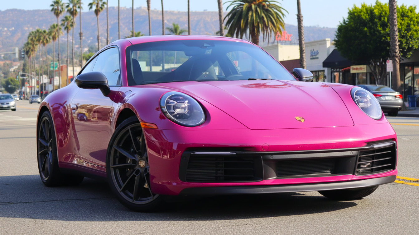 2023 Porsche 911 Carrera T Review pink colour
