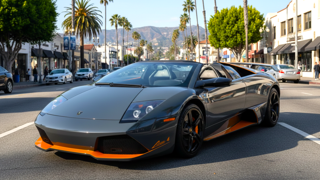 Lamborghini V12 2 dark grey colour