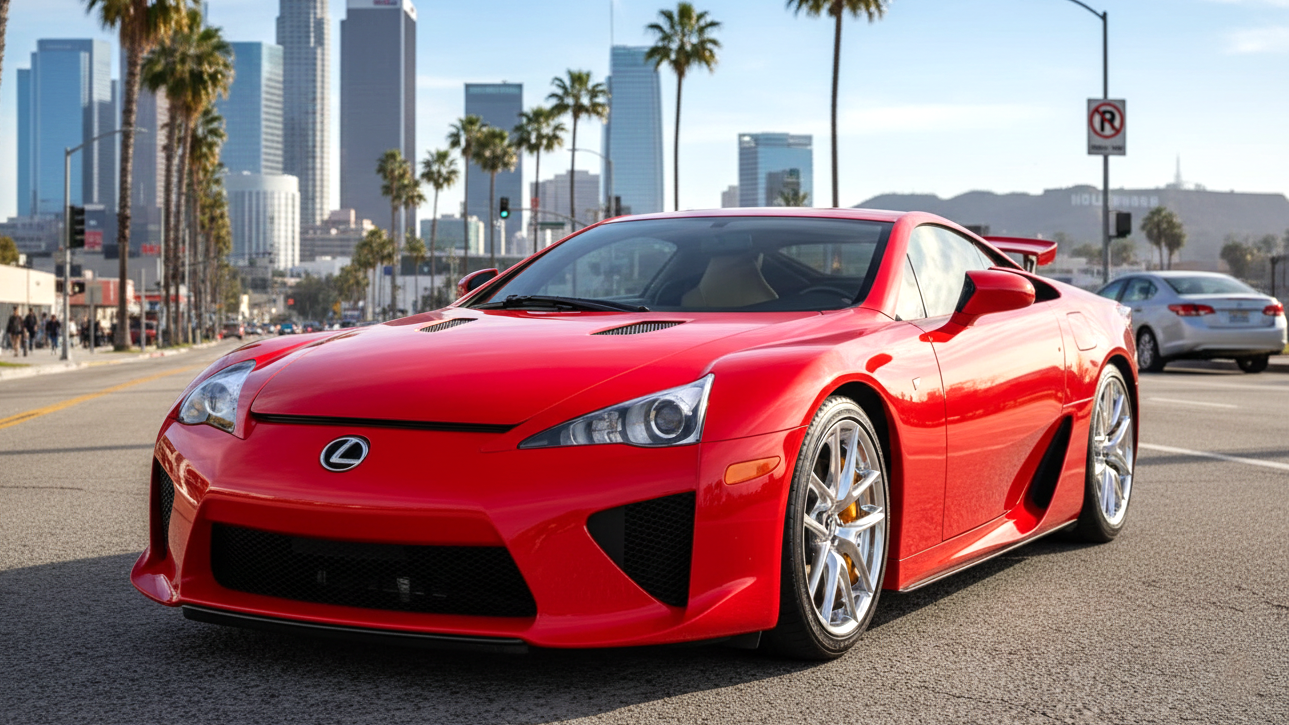 Lexus LFA red colour