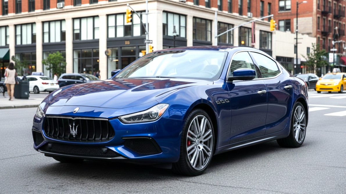Maserati Ghibli blue colour