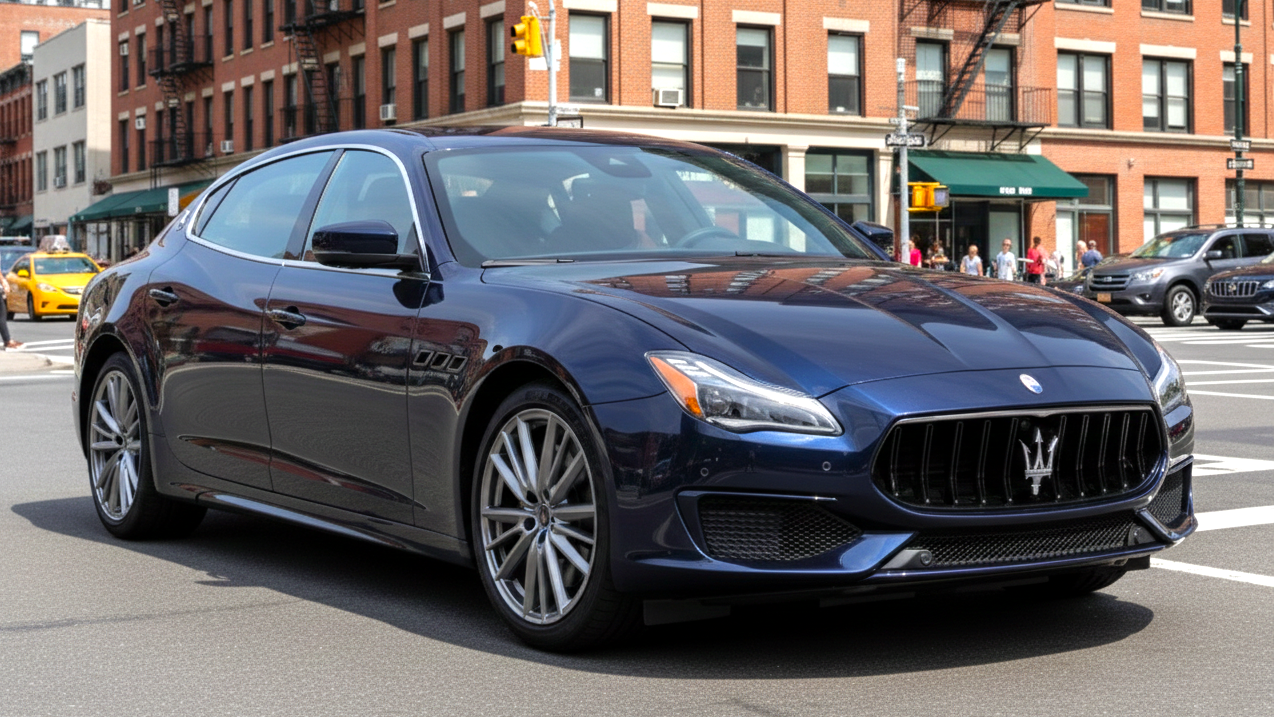 Maserati Quattroporte blue colour