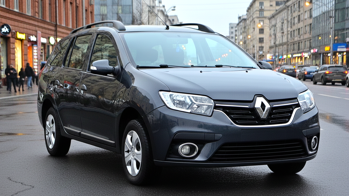 Renault Logan black colour