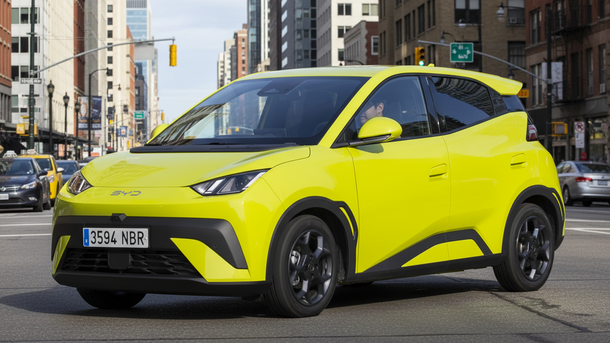 BYD Dolphin Yellow Colour