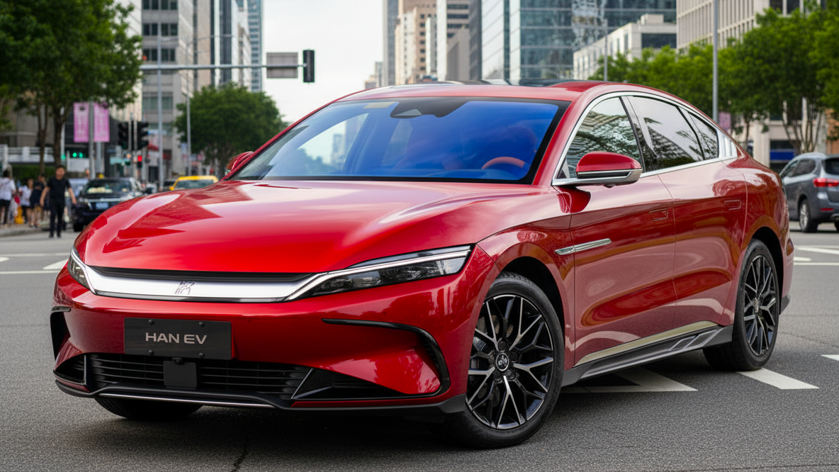 BYD Han EV Red Colour