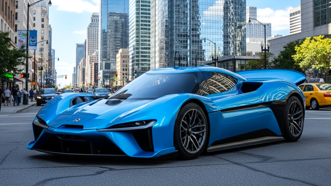 EP9 Hypercar Blue Colour