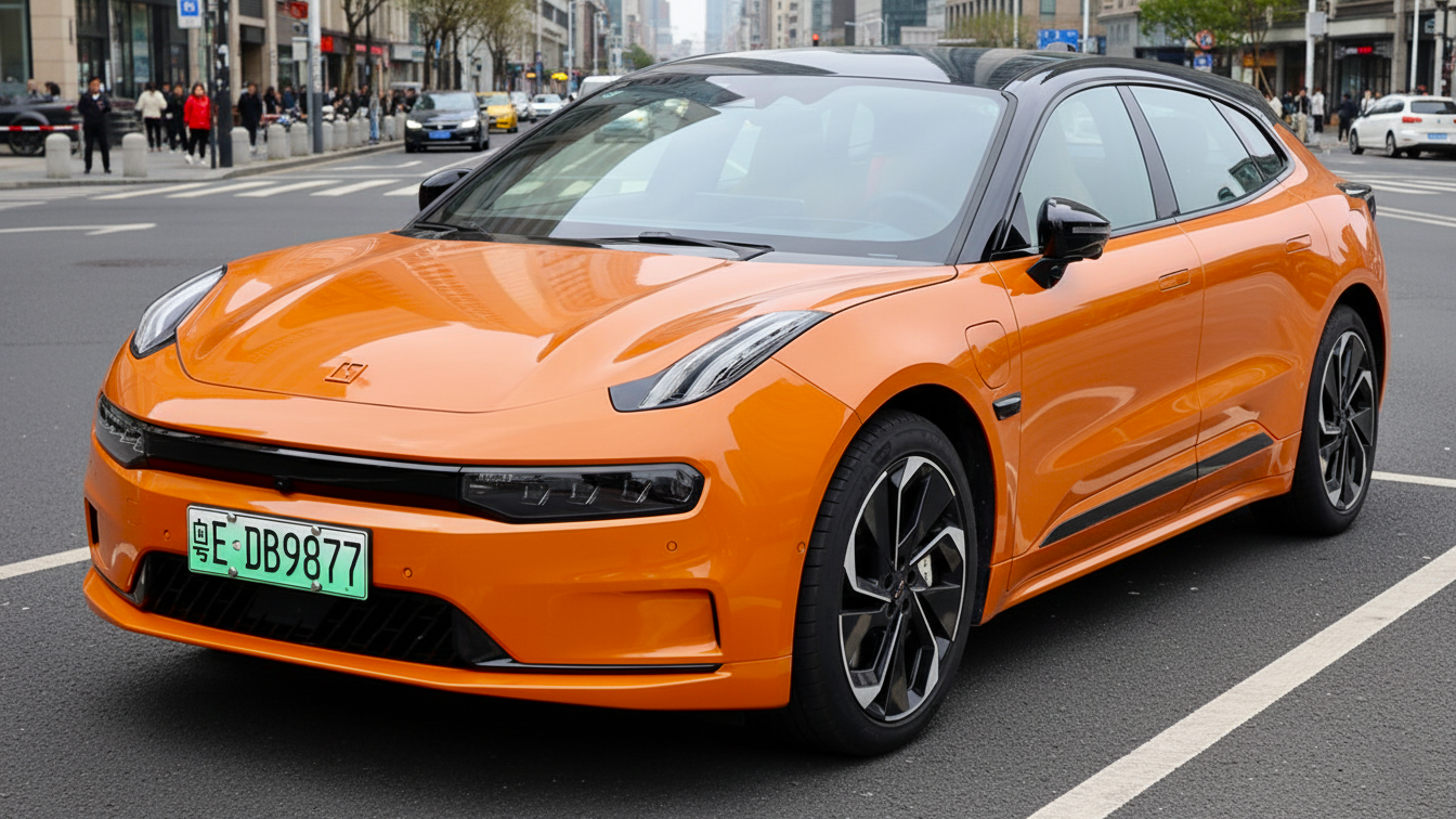 Zeekr 001 orange colour