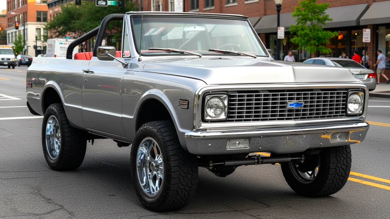 Chevrolet K5 Blazer (1969 серебристого цвета