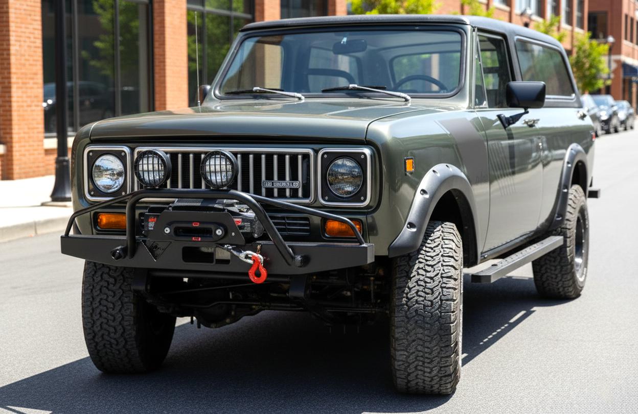 International Harvester Scout II серого цвета
