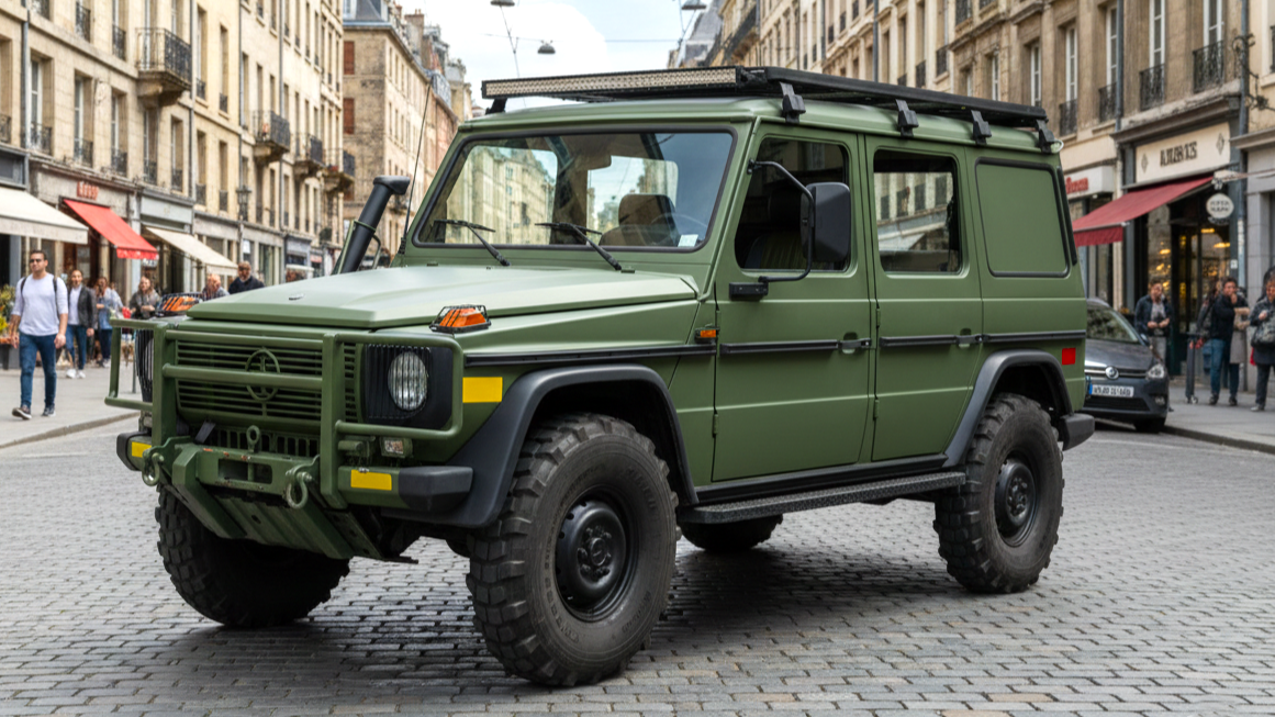 Mercedes-Benz G-Class W461 зеленого цвета