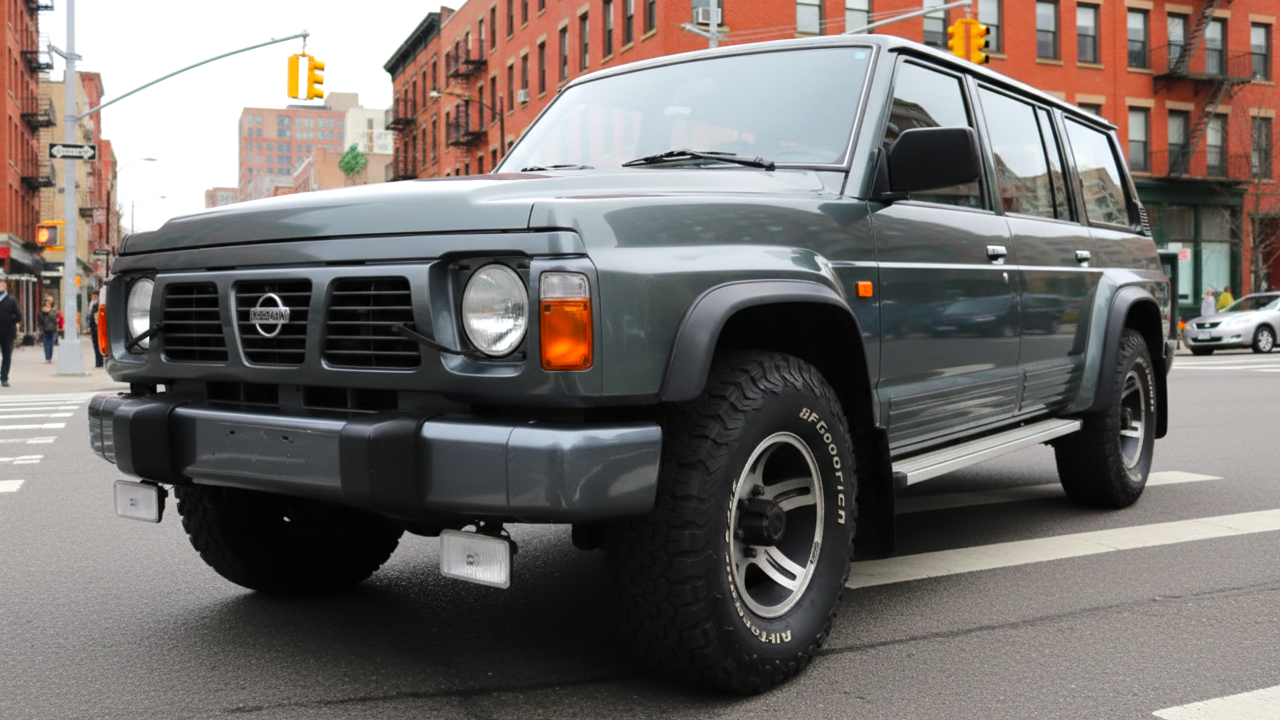 Nissan Patrol Y60 серого цвета