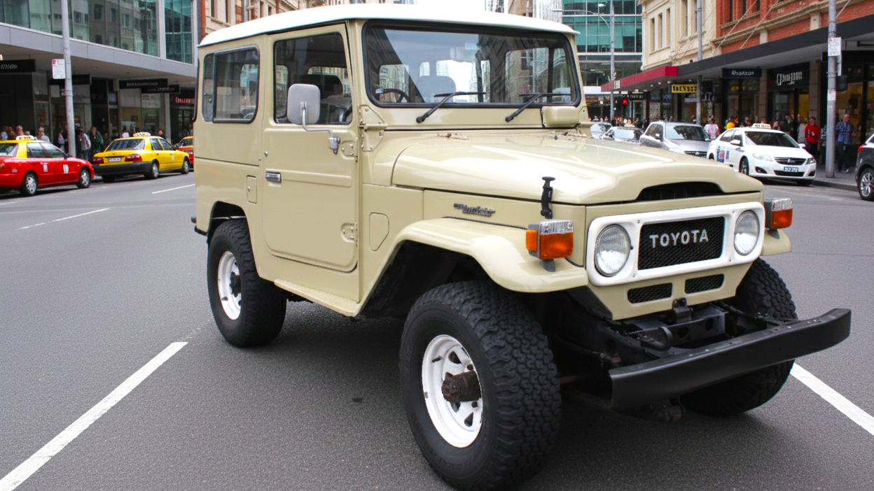 Toyota Land Cruiser ( J40) бежевого цвета
