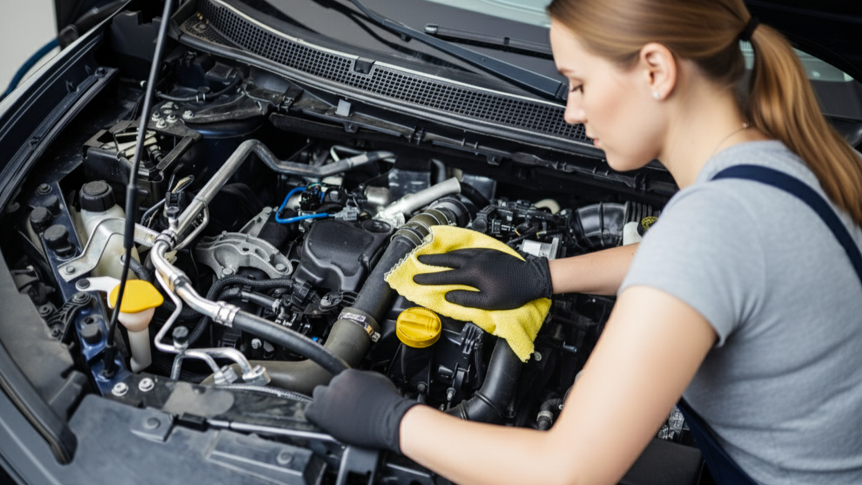 Чистка двигателя авто