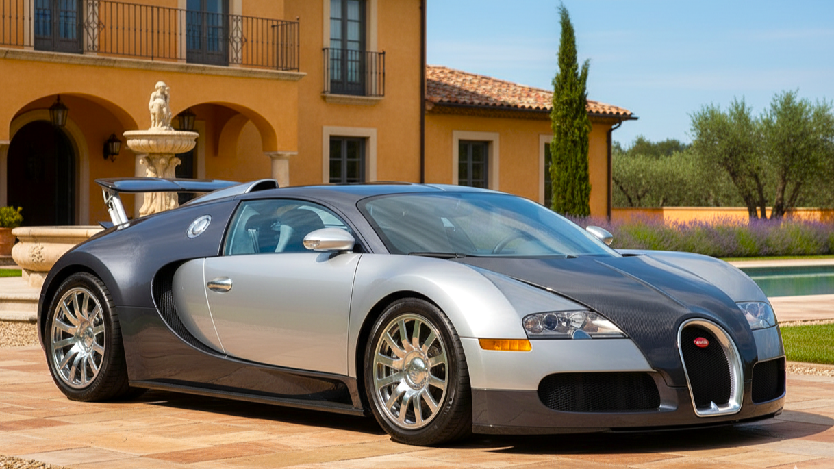 Bugatti Veyron 2005 Silver Colour