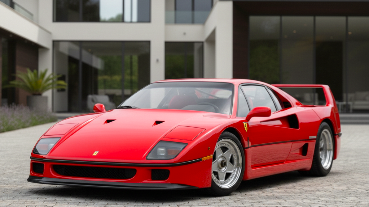 Ferrari F40 1987 Red Colour