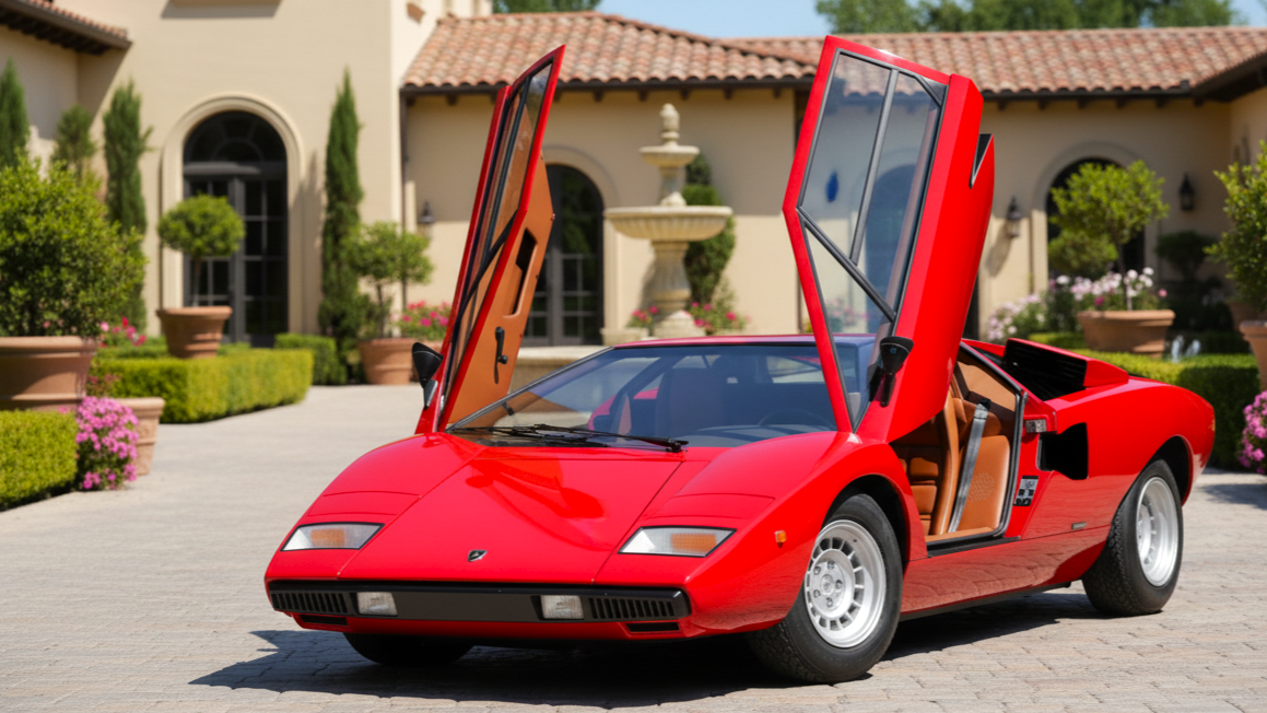 LAmborghini Countach LP400 1974 Red Colour