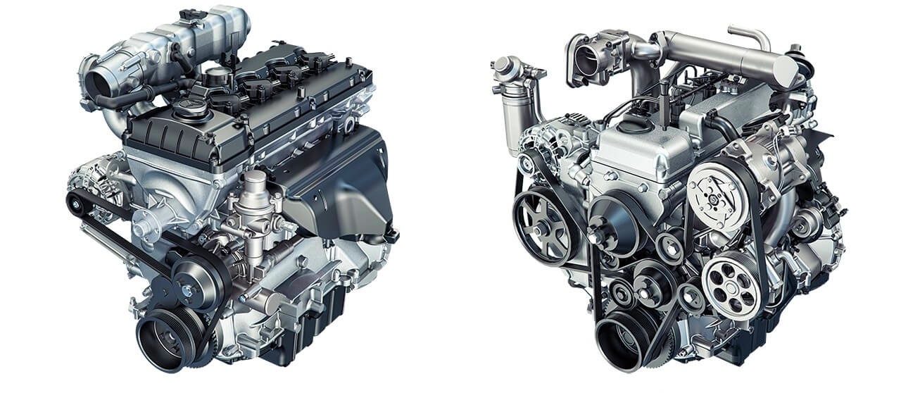 Diesel and petrol engine