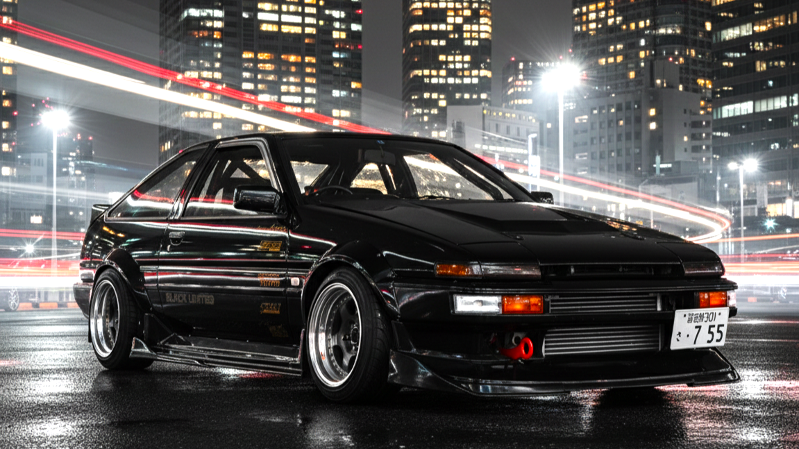 Touota AE86 черного цвета