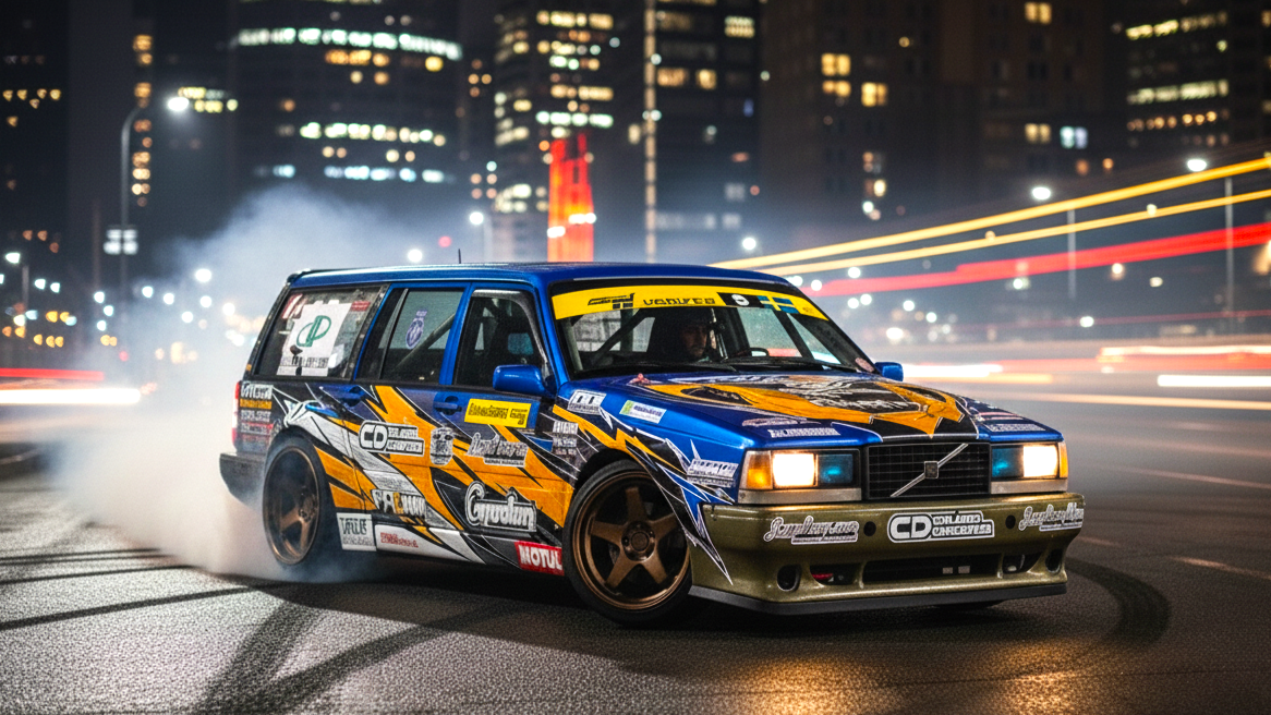 Volvo 270 синего цвета