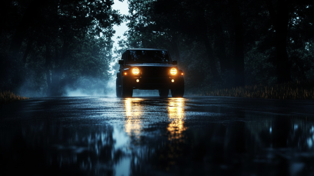 Safe night driving techniques