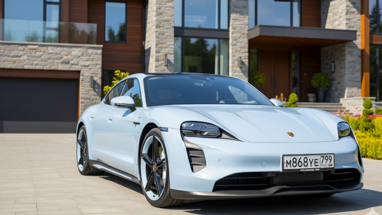 Porsche Taycan Blue Colour