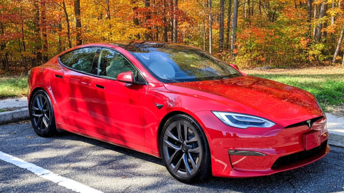 Tesla Model S Plaid Red Colour