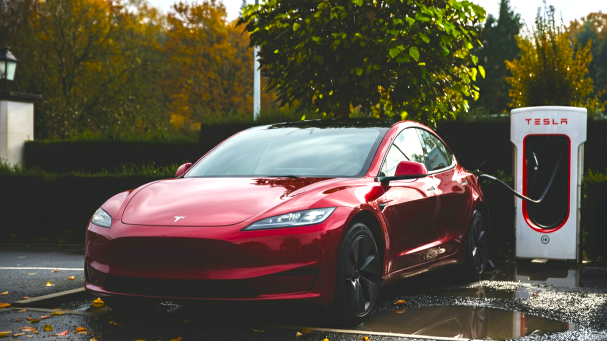 Tesla Model 3 Red Colour