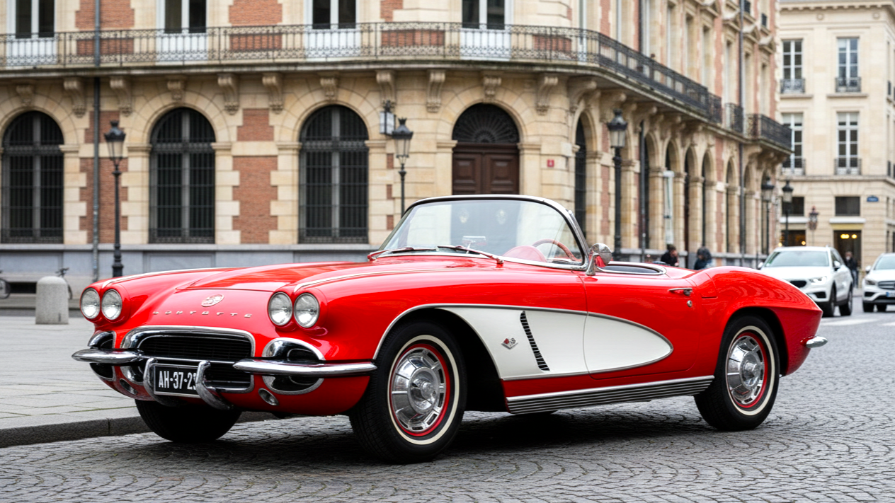 Chevrolet Corvette (с 1953) красного цвета