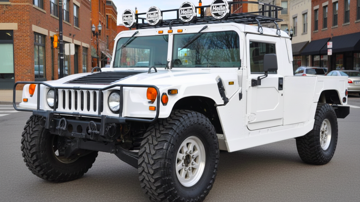Hummer H1 (1992–2006) white